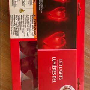 Red Heart LED Lights valentines decor